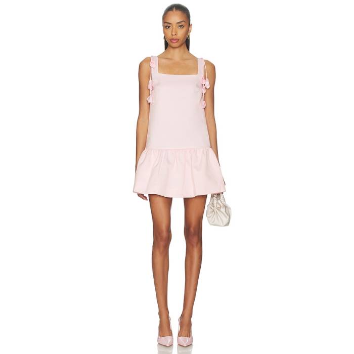 Self-Portrait 【 Taffeta Dress Women Pink 】 御召しもの レディース pink サクラ色