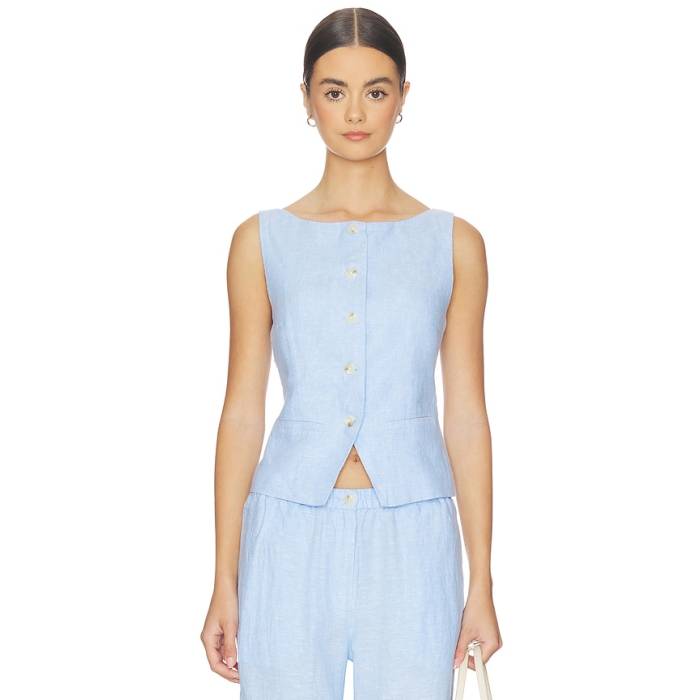 Samsoe Samsoe 【 Saloves Vest Women Bel Air Blue 】 より良い レディース 青碧 青碧