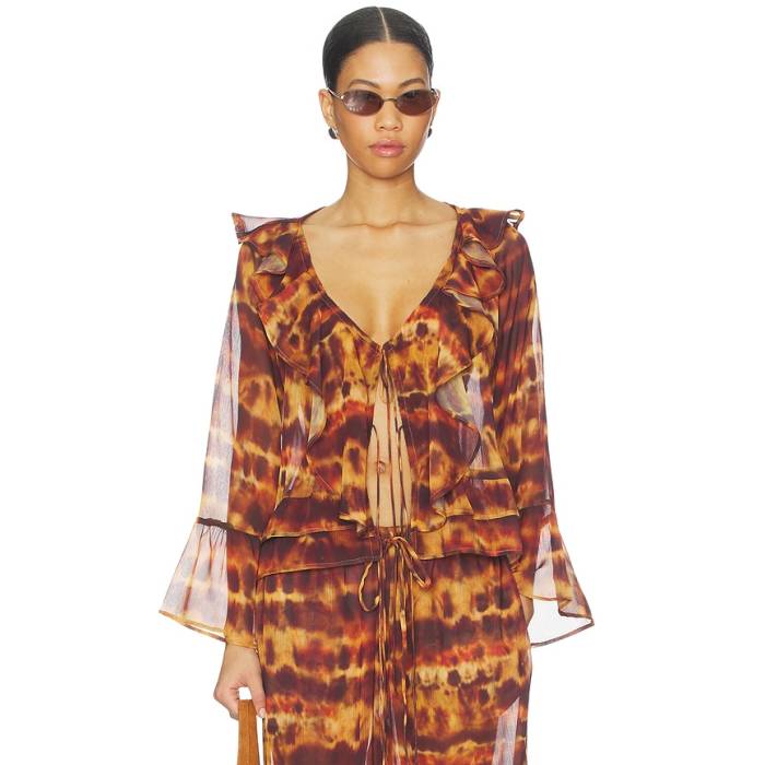 Leslie Amon 【 Olivia Top Women Tie Dye 】 レディース タイ