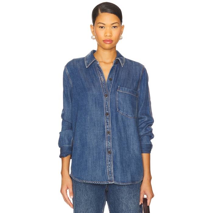 レイルズ Rails 【 Atticus Top Women Antique Blue 】 レディース 青味 青み