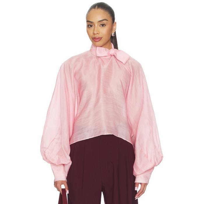 La Fuori 【 Petal Pink Tie-Up Top Women Petal Pink 】 pink さくら色 レディース pink さくら色