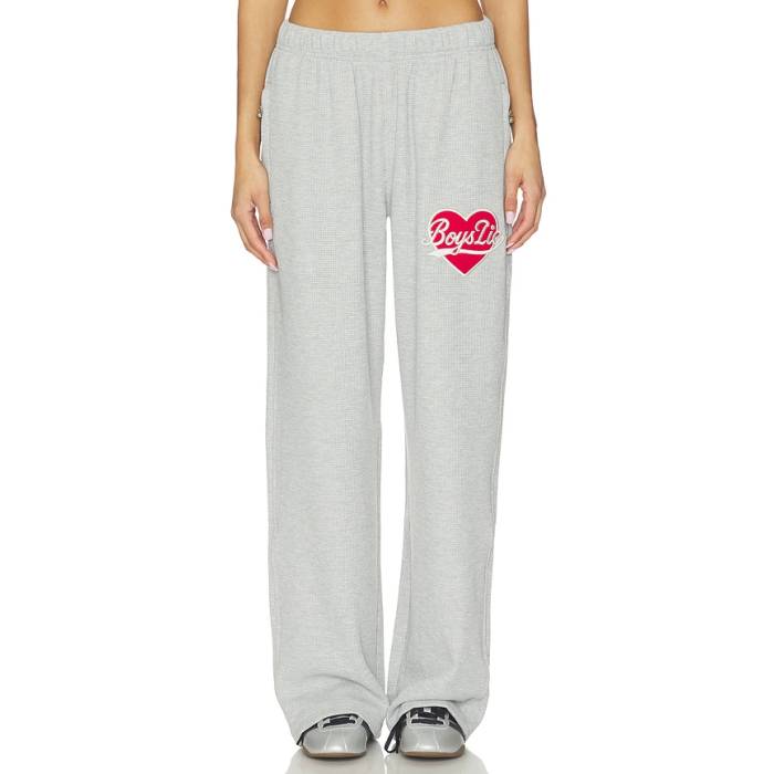 Boys Lie 【 Signature Thermal Alex Sweatpants Women Grey 】 ロングタイツ レディース 薄墨色 薄墨色