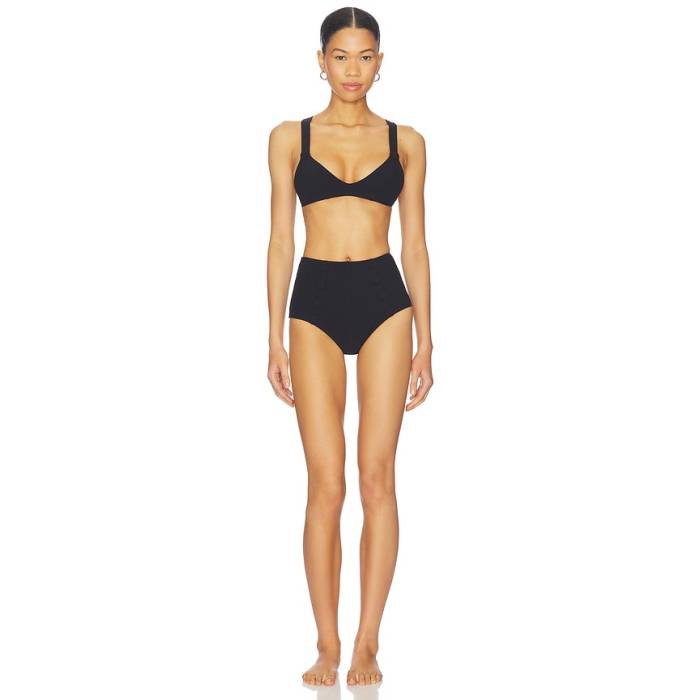 Lisa Marie Fernandez 【 Magdalena High Waist Bikini Set Women Black 】 御機嫌 レディース 黒いこと 黒いこと