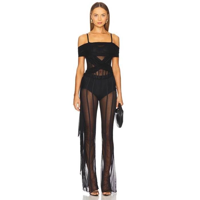 Santa Brands 【 Draped Corset Women Black 】 レディース 黒いこと 黒いこと