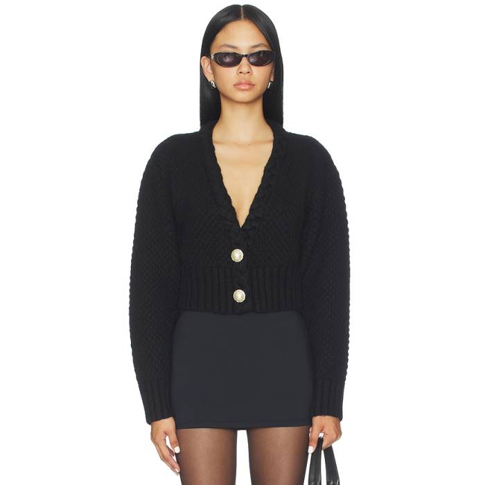 Majorelle 【 Phiala Cardigan Women Black 】 ジレー レディース 黒いこと 黒いこと