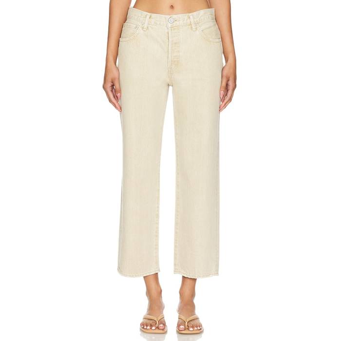 Moussy Vintage 【 Knolls Straight Jeans Women Beige 】 ジーンズ レディース ベージュ|スニケス