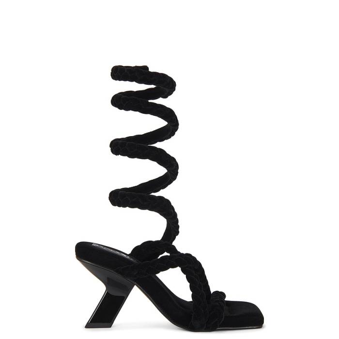 Nora Lozza 【 Itza Trenza Sandal Women Black 】 レディース 黒いこと 黒いこと