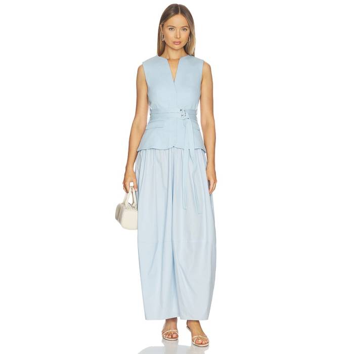 Acler 【 Newduston Maxi Dress Women Bluestar 】 御召しもの レディース