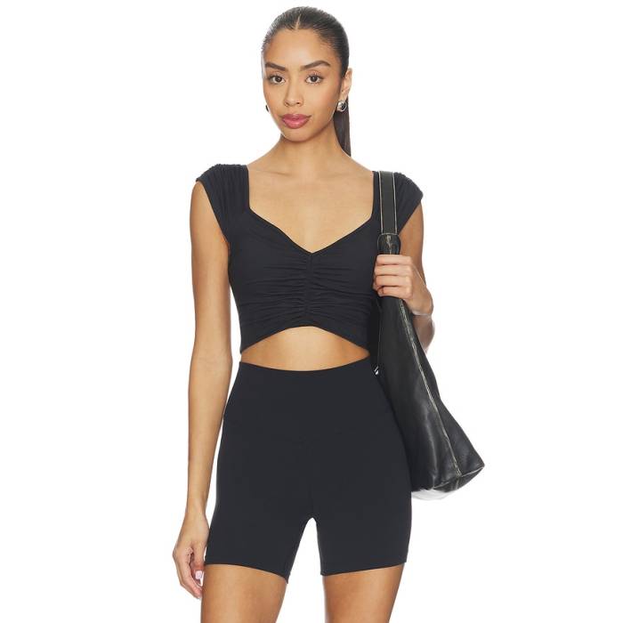 フリーピープル Free People 【 X Fp Movement Breathe Deeper Cami Top Women Black 】 レディース 黒いこと 黒いこと