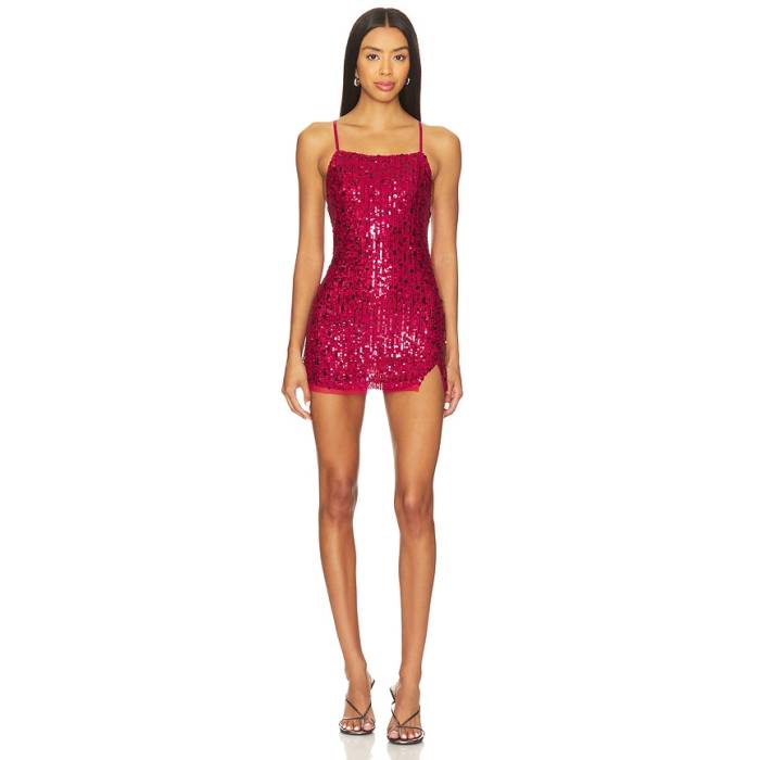 フリーピープル Free People 【 Midnight Kiss Mini Slip Dress Women Cherry Combo 】 ドレス レディース｜スニケス