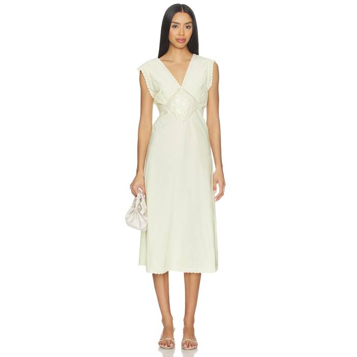 フリーピープル Free People 【 X Revolve Me + You Midi Slip Dress Women Yellow 】 ドレス レディース yellow 黄色・イエロー｜スニケス