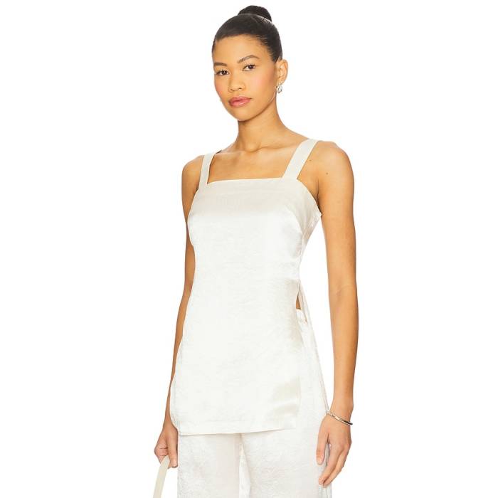 アマンダアプリチャード Amanda Uprichard 【 Mariko Top Women Ivory 】 レディース 象牙色