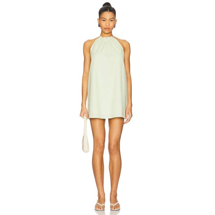 Sndys 【 Alysse Halter Mini Dress Women Matcha 】 お召しもの レディース