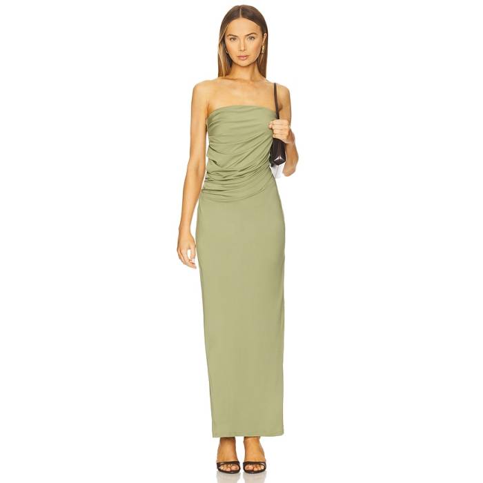 Sndys 【 Bonni Maxi Dress Women Vintage Khaki 】 お召しもの レディース vintage ビンテージ・ヴィンテージ カーキ