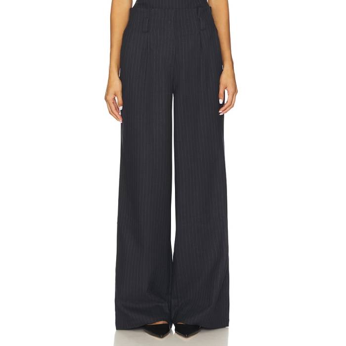 Lovers And Friends 【 Denise Pant Women Navy Pinstripe 】 ズボン下 レディース 紺色 米国海軍