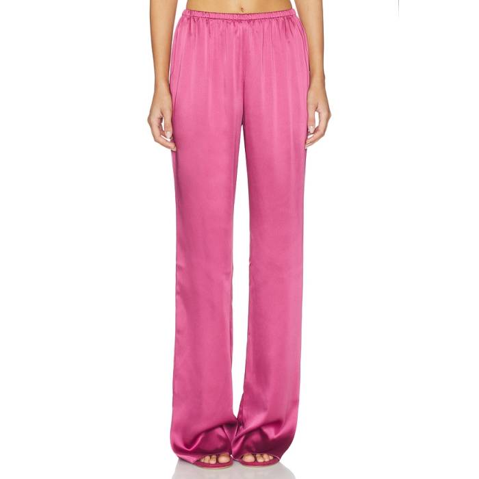 Seroya 【 Lillian Satin Pant Women Sangria 】 サテン パンツ レディース