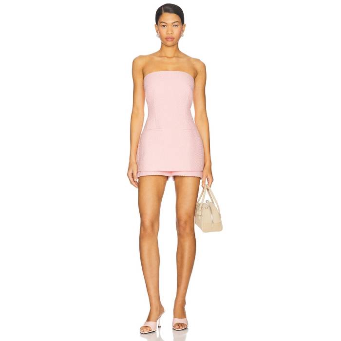Seroya 【 Terry Boucle Romper Women Coral Blush 】 ロンパース レディース