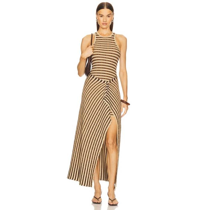 ナヌーシュカ Nanushka 【 Aliki Dress Women Multicolor Stripe 】 お召しもの レディース Stripe 縞模様