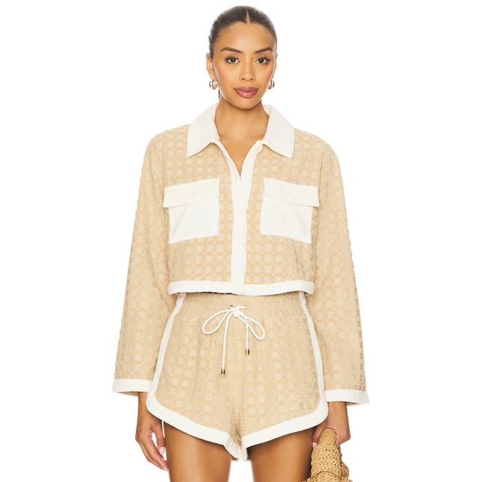 Veronica Beard 【 Zariah Cardigan Women Stone Khaki 】 ジレー レディース カーキ