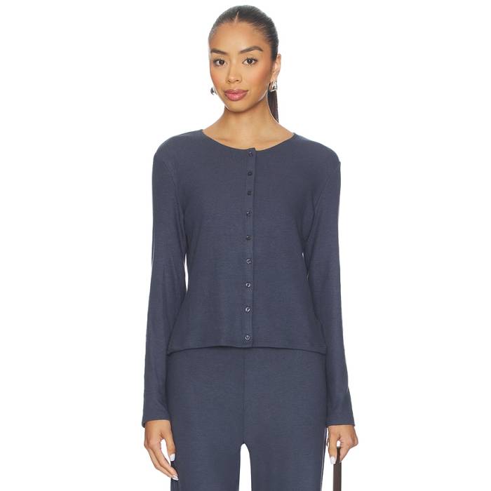 Leset 【 Lauren Classic Cardigan Women Marine 】 古典派音楽 ジレー レディース