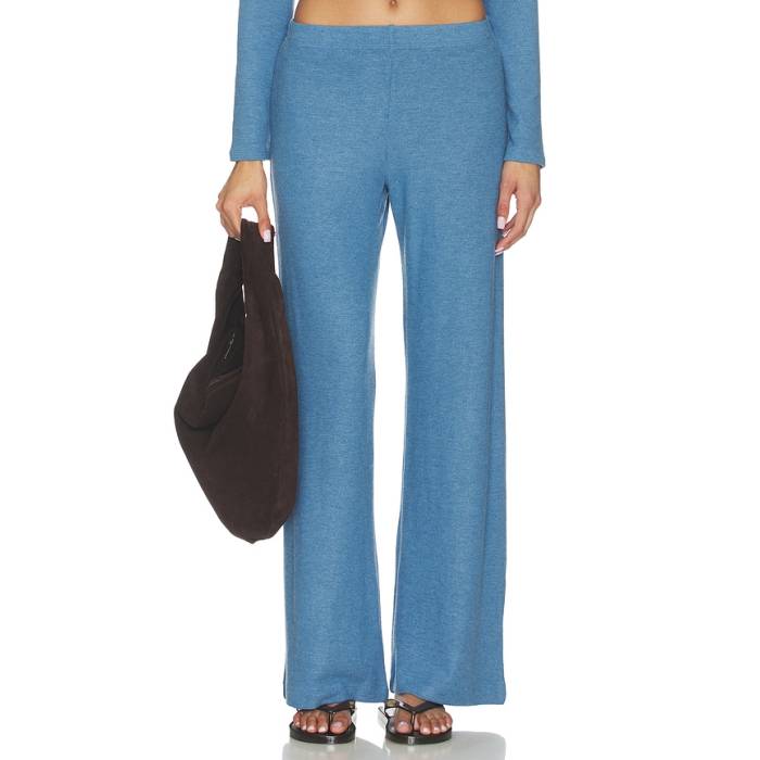 Leset 【 Lauren Wide Leg Pant Women Bleuet Melange 】 ズボン下 レディース
