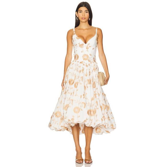 Patbo 【 Botanical Midi Dress Women Off White 】 御召しもの レディース 白いこと 白いこと