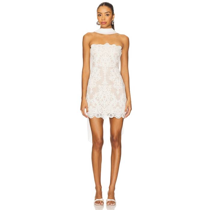 Stone Cold Fox 【 X Revolve Amanda Mini Dress Women White 】 御召しもの レディース 白いこと 白いこと