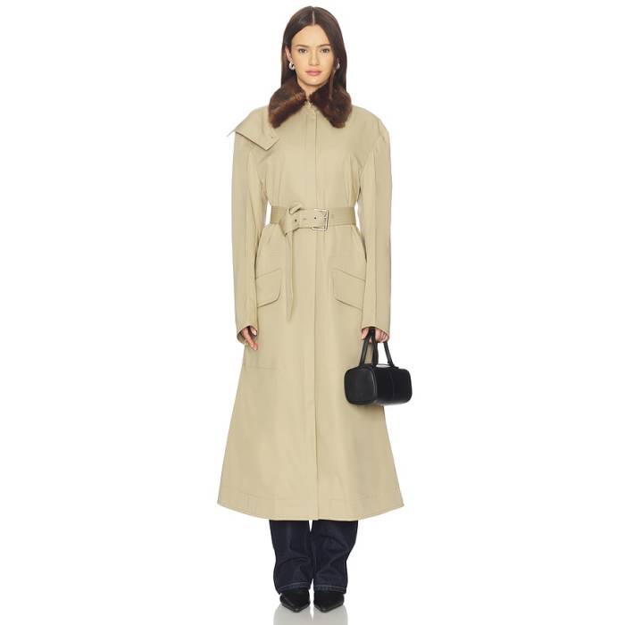 ナヌーシュカ Nanushka 【 Talbot Coat Women Beige \u0026Amp; Brown 】 レディース ベージュ 赤銅色 赤銅色