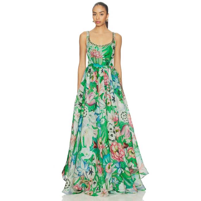 La Fuori 【 Tropical Rhapsody Printed Gown Women Tropical Rhapsody Printed 】 レディース