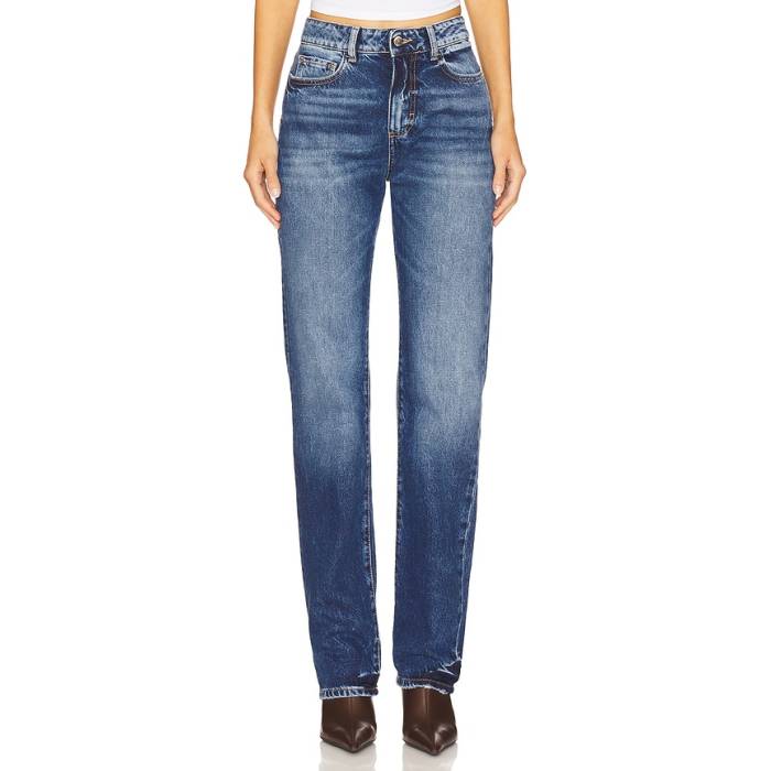 Icon Denim 【 Skye Straight Leg Jeans Women Deep Blue 】 デニム レディース ディープ 青味 青み