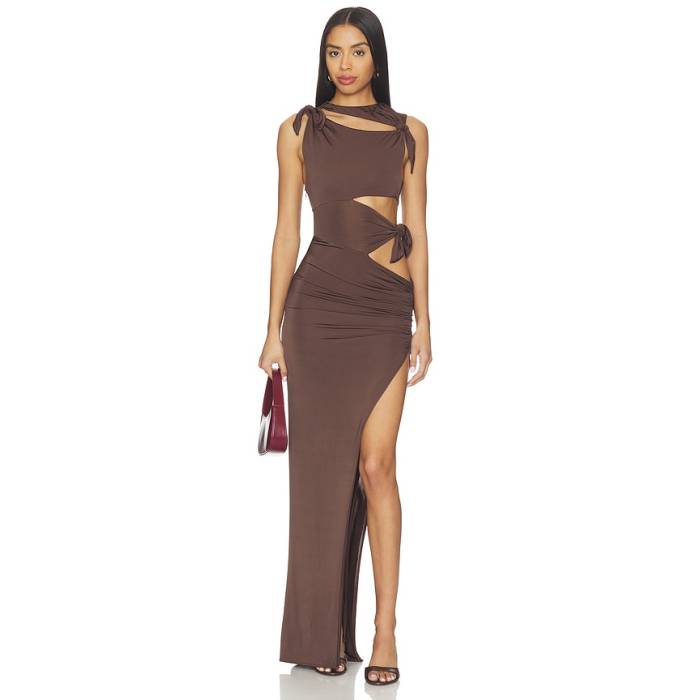 Lovers And Friends 【 Camelia Gown Women Chocolate Brown 】 レディース 赤銅色 赤銅色 レディースファッション-ドレス