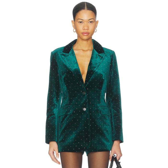 ネバーフリードレス Never Fully Dressed 【 Velvet Blazer Women Green 】 ブレイザー レディース green 緑・グリーン｜スニケス