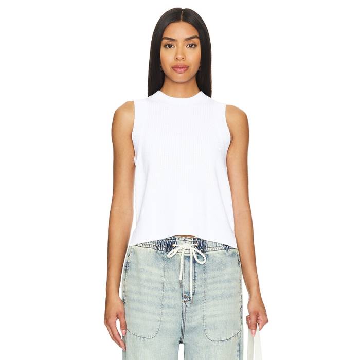 525 America 【 Demi Tank Women Bleach White 】 貯蔵タンクいの一番 レディース 白いこと 白いこと レディースファッション-トップス-タンクトップ