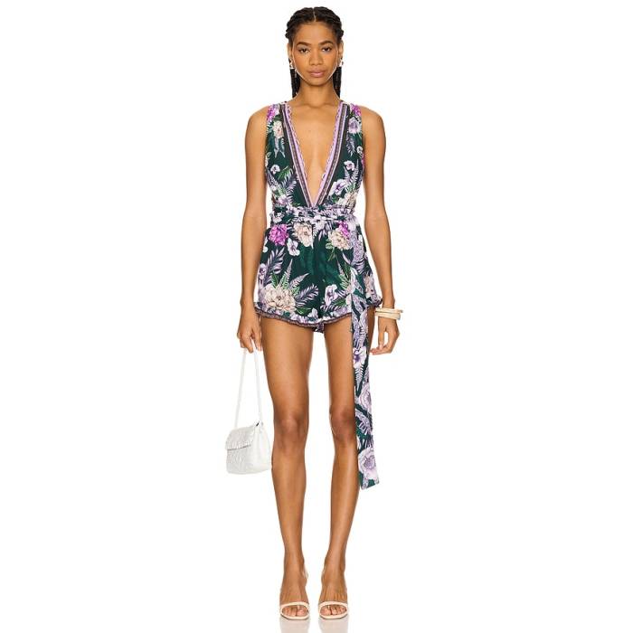 Agua Bendita 【 X Revolve Naomi Romper Women Wild Floral 】 ロンパース レディース wild ワイルド