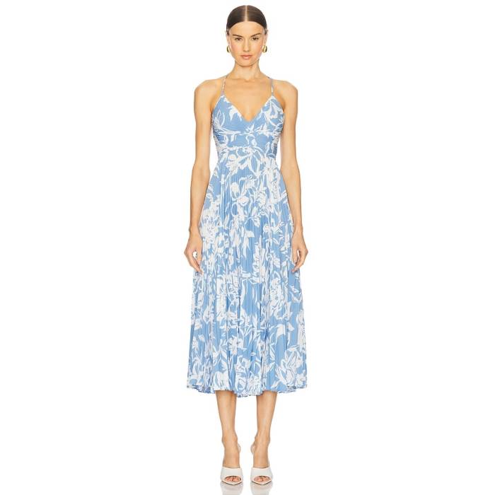 Astr The Label 【 Blythe Dress Women Blue Floral 】 ドレス レディース 青色 ブルー|スニケス