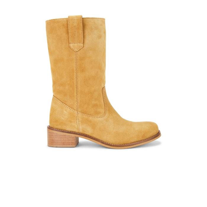 Dico Copenhagen 【 Julia Gaucho Boot Women Light Tan Suede 】 ブーツ レディース スエード・スウェード