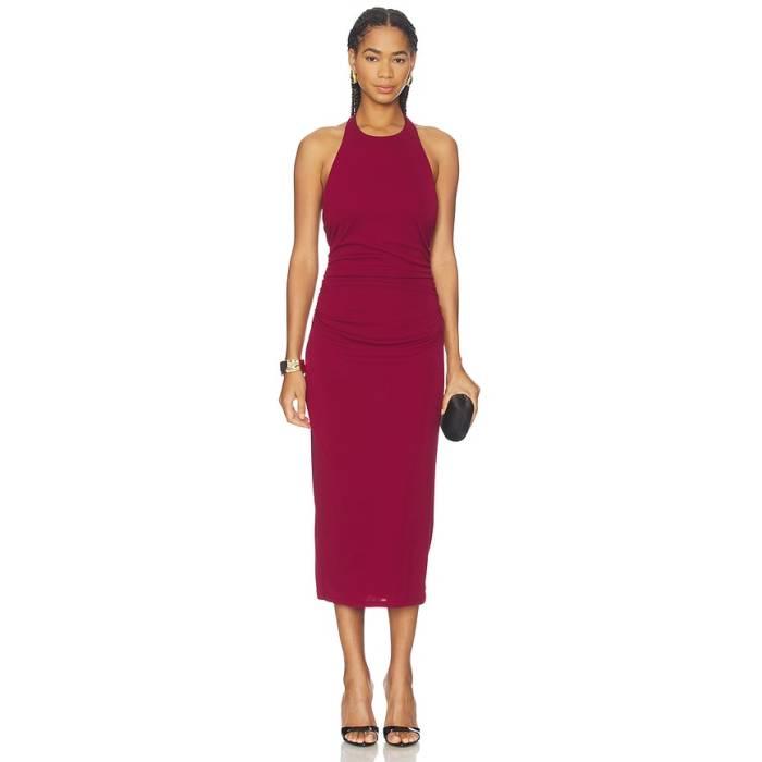 Astr The Label 【 Zaira Dress Women Wine 】 御召しもの レディース