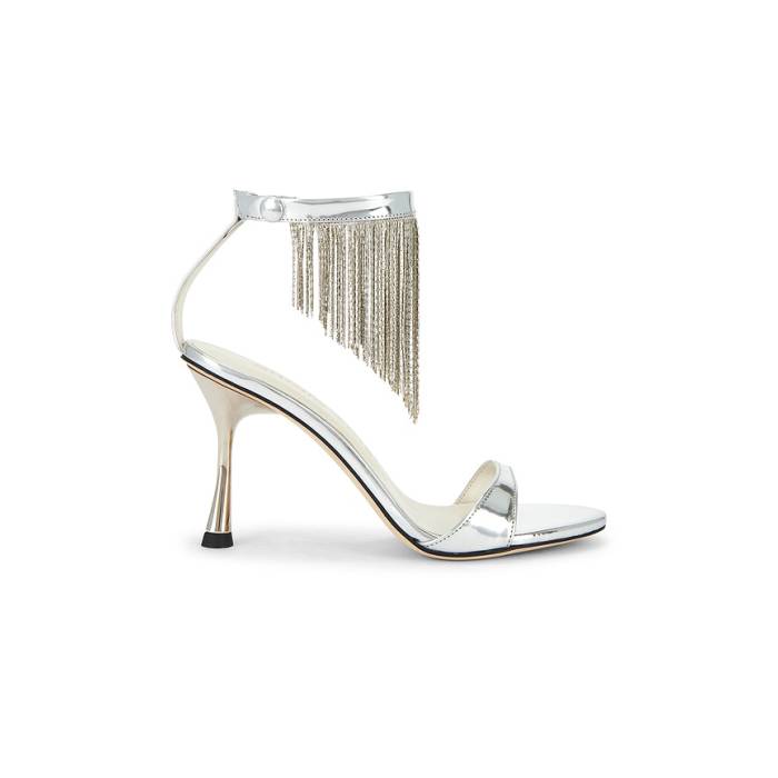 Studio Amelia 【 Figaro 90 Sandal Women Silver 】 レディース Silver しろがね色・しろがね色