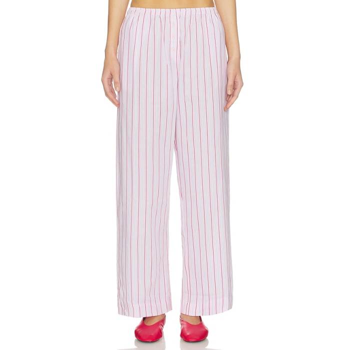 フェイスフルザブランド Faithfull The Brand 【 Paloma Pant Women Fiori Stripe Palazzo 】 ズボン下 レディース Stripe 縞模様