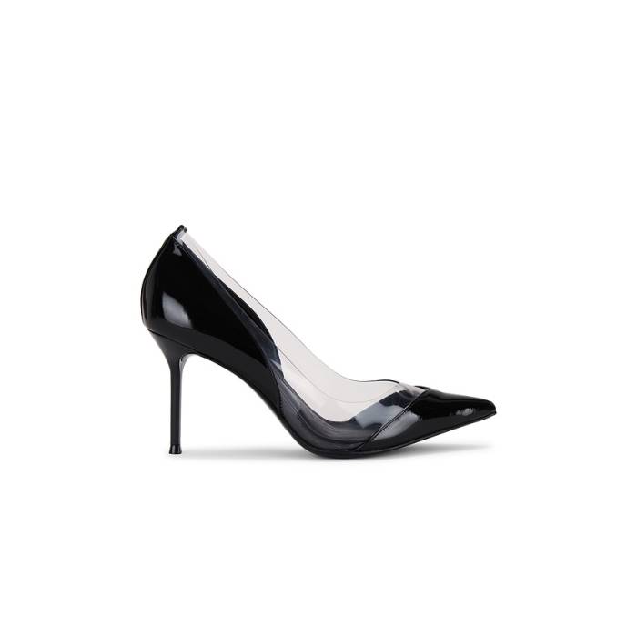 シュッツ Schutz 【 Andie Pump Women Black \u0026Amp; Transparente 】 揚水機 レディース 黒いこと 黒いこと