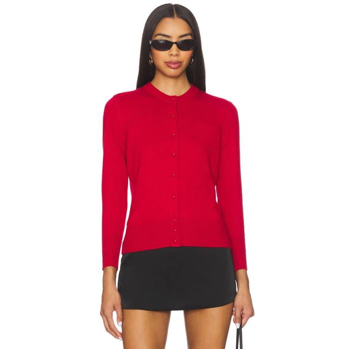 Guizio 【 Emelie Cardigan Women Red Love 】 ジレー レディース Red 赤・赤いこと