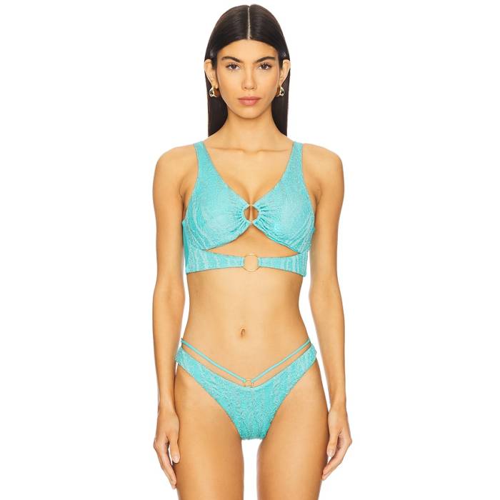 ルリファマ Luli Fama 【 Double Loop Bralette Women Aqua 】 レディース アクア