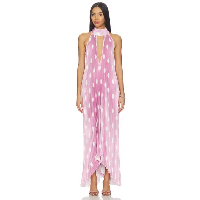 L\u0027idee 【 Opera Gown Women Polka Pink 】 レディース pink さくら色