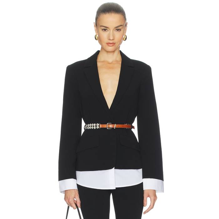 Cinq A Sept 【 Vittoria Jacket Women Black \u0026Amp; White 】 Jacket 上衣 レディース 黒いこと 黒いこと 白いこと 白いこと