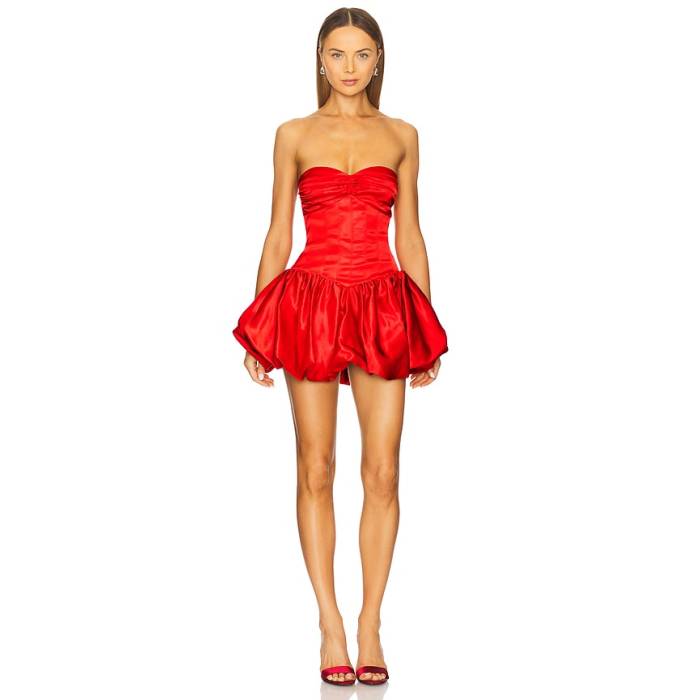 Lovers And Friends 【 Poppy Mini Dress Women Cherry Red 】 ドレス レディース Red 赤・レッド｜スニケス