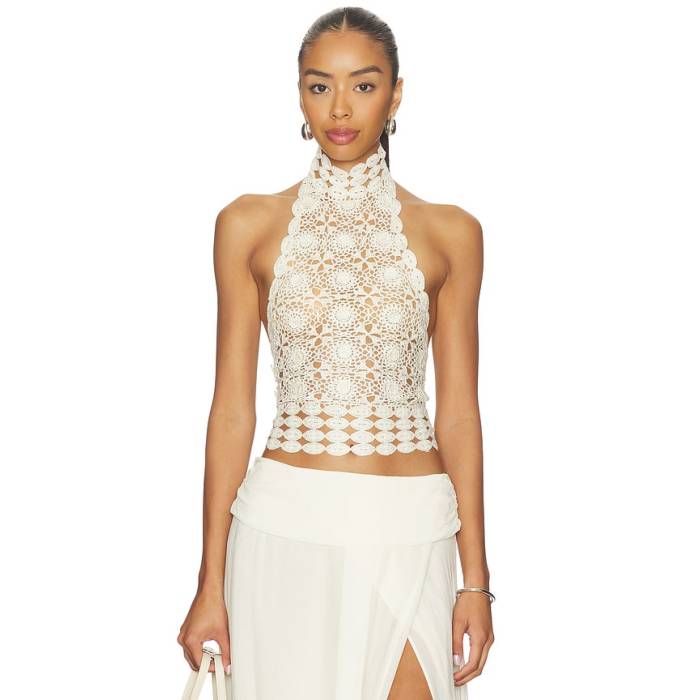 Bec + Bridge 【 Ania Halter Top Women Ivory 】 レディース 象牙色