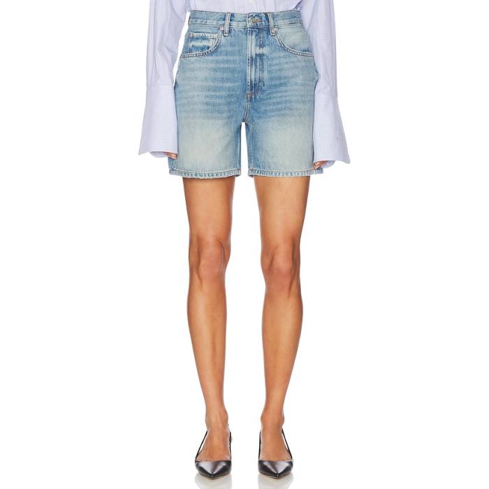 Anine Bing 【 Heath Short Women Caspian Blue 】 レディース 青味 青み