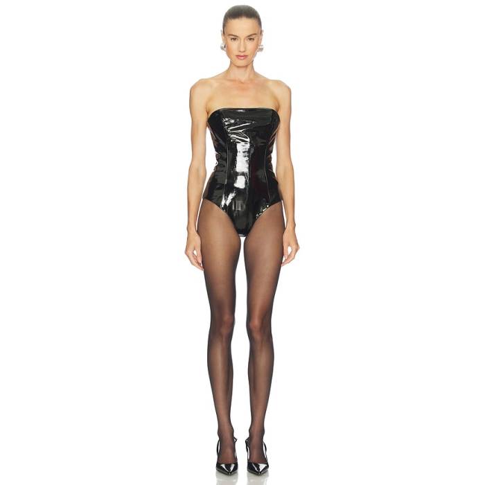 Laquan Smith 【 Strapless One Piece Women Black 】 レディース 黒いこと 黒いこと
