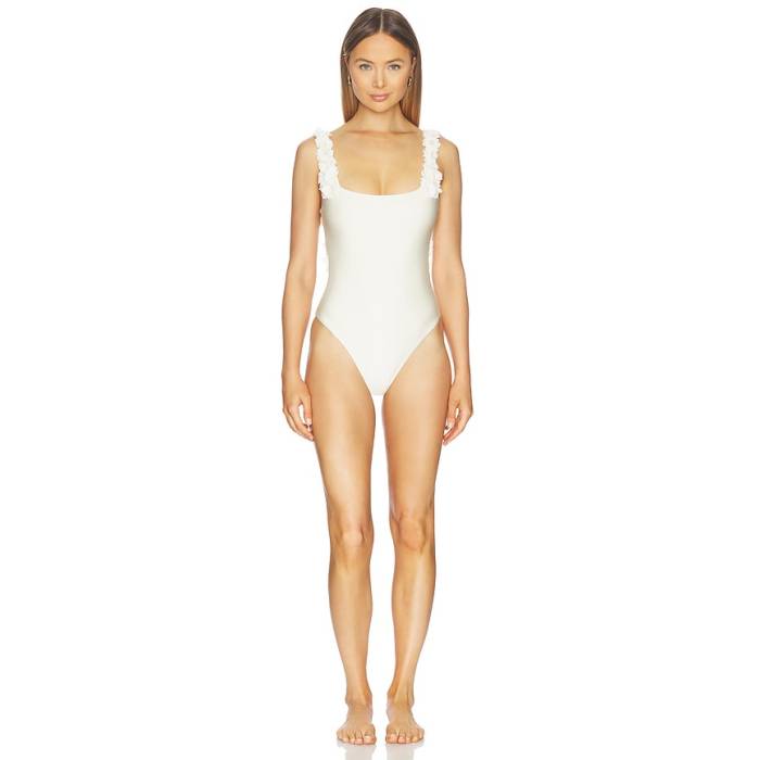 Patbo 【 Sunsone Bodysuit Women Off-White 】 上半身背広 レディース 象牙色