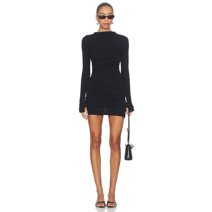Enza Costa 【 Twist Dress Women Black 】 お召しもの レディース 黒いこと 黒いこと